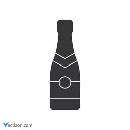 Champagne Flat Icon