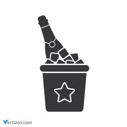 Champagne Glyph Icon