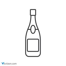 Champagne Outline Icon