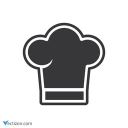 Chef's Hat Glyph Icon