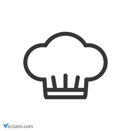 Chef's Hat Outline Icon