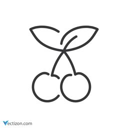 Cherry Outline Icon