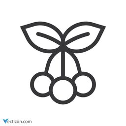 Cherry Vector Icon