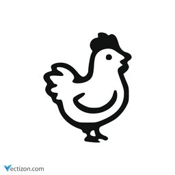 Chicken Glyph Icon
