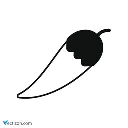 Chili Pepper Outline Icon