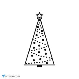Christmas Tree Minimal Icon