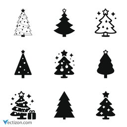 Christmas Tree Set Icon