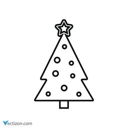 Christmas Tree Simple Icon