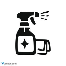 Cleaning Spray Bottle Glyph Icon