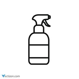Cleaning Spray Bottle Interface Icon
