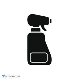 Cleaning Spray Bottle Outline Icon