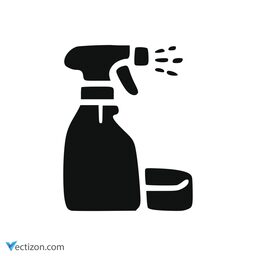 Cleaning Spray Bottle Solid Icon