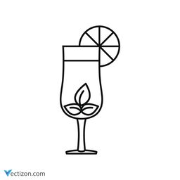 Cocktail Vector Icon