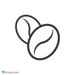 Coffee Bean Design Icon
