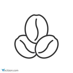 Coffee Bean Flat Icon