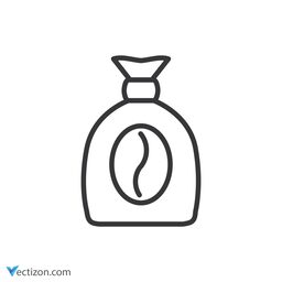 Coffee Bean Minimal Icon