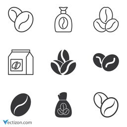 Coffee Bean Pack Icon