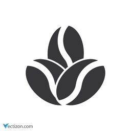 Coffee Bean Solid Icon