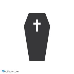 Coffin Vector Icon