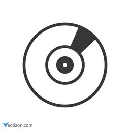Compact Disc Glyph Icon