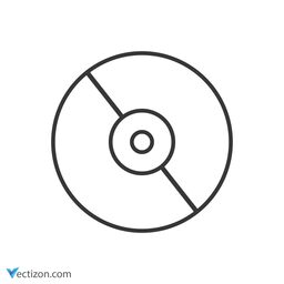 Compact Disc Vector Icon