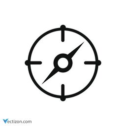 Compass Glyph Icon