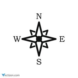 Compass Line Icon