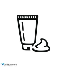 Cosmetic Cream Line Icon