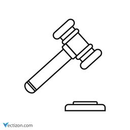 Court Gavel Pictogram icon