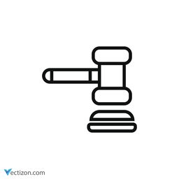 Court Gavel SVG Icon
