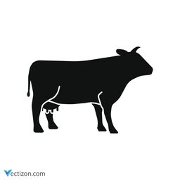 Cow Animal Glyph Icon