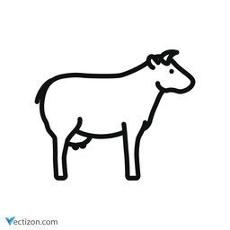 Cow Animal Symbol icon