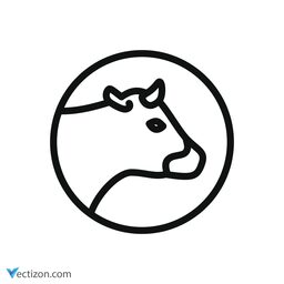 Cow Pictogram icon
