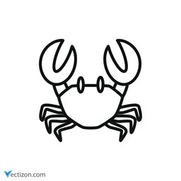 Crab Line Icon