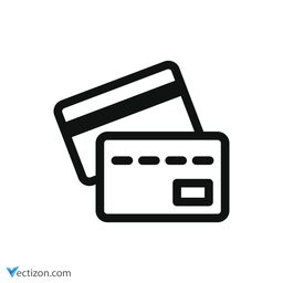 Credit Card Flat Symbol icon