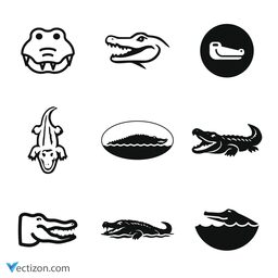 Crocodile Set Icon