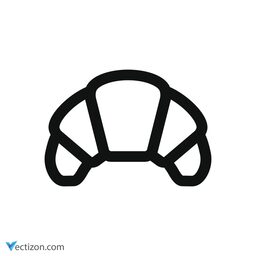 Croissant Flat Icon