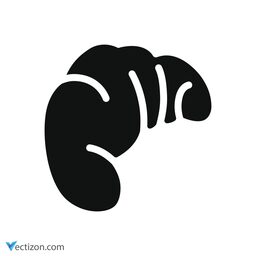 Croissant Line Icon