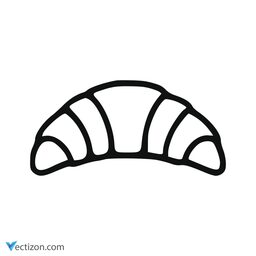 Croissant Outline Icon