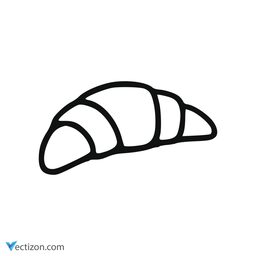 Croissant Simple Icon