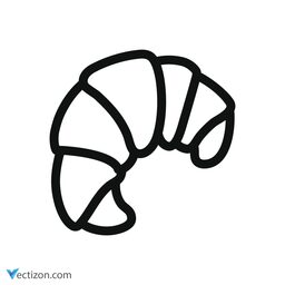 Croissant Solid Icon