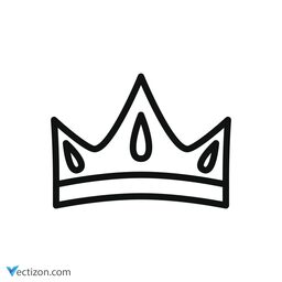 Crown Flat Symbol icon