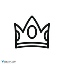 Crown Vector Symbol icon