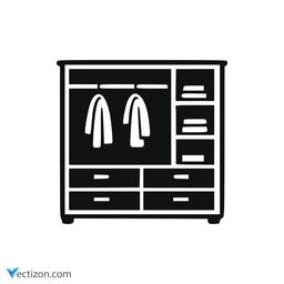 Cupboard Wardrobe Outline Icon