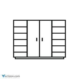 Cupboard Wardrobe Solid Icon