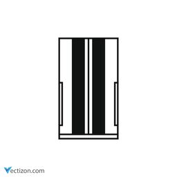Cupboard Wardrobe SVG Icon