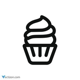 Cupcake Glyph Icon
