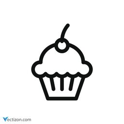 Cupcake Solid Icon