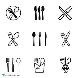 Cutlery Set Icon