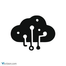 Digital Cloud Classic Icon